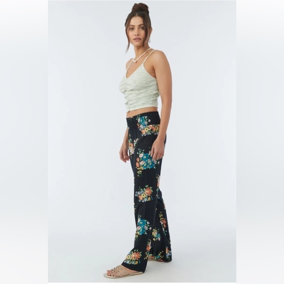 🔆O’Neill🔆 JOHNNY CORALINA WIDE LEG BEACH PANTS FLORAL elastic waist - Picture 9 of 15